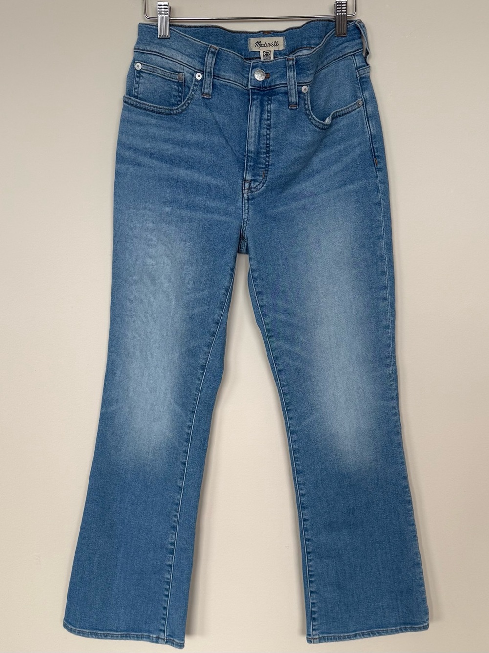 Madewell Mid-Rise Kick Out Jeans Medium Wash Women’s Size 28 Straigth Leg Flare